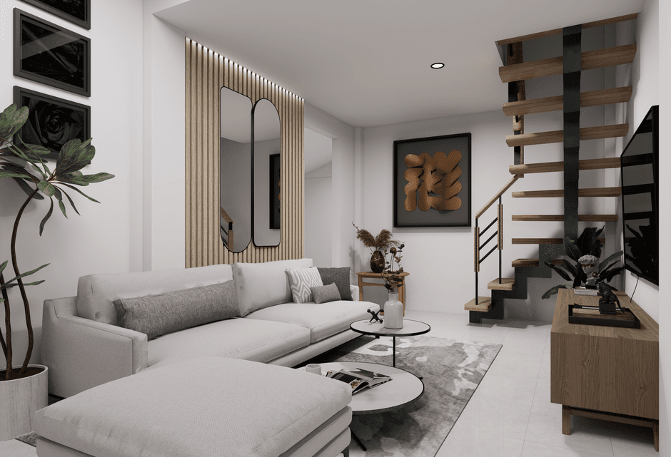 Studio flat above the coffee strip